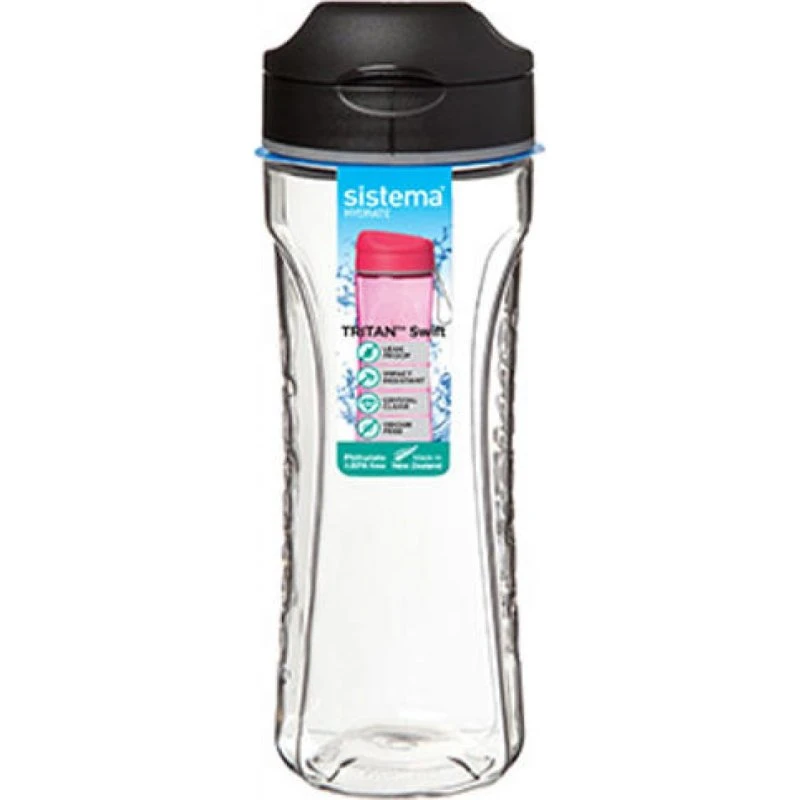 Sistema Tritan Swift drikkeflaske 600 ml – Sort