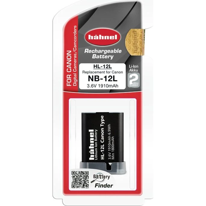 Hähnel HL-12L / NB-12L Genopladeligt kamera-batteri 1910mAh