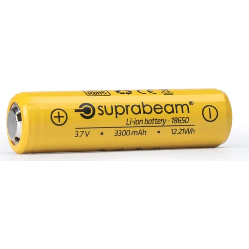 Suprabeam 18650 Li-ion 3300 mAh 3.7V - Q5xr erstatningscelle