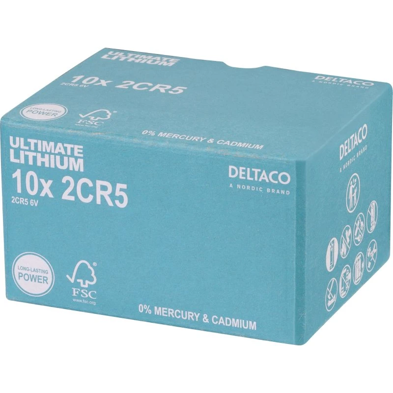 Deltaco Ultimate Lithium 2CR5 (6V) - 10 stk