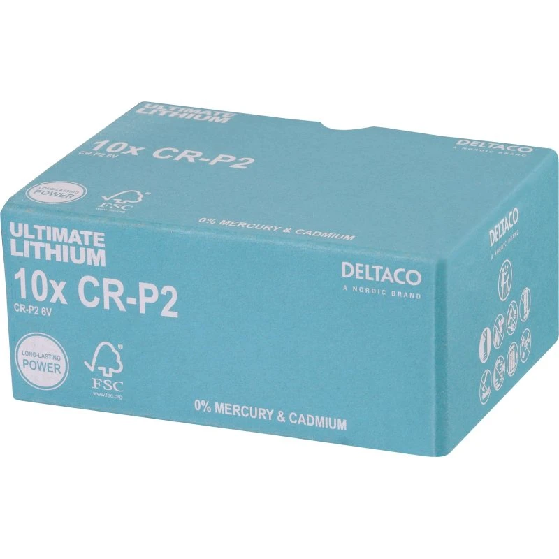 Deltaco Ultimate Lithium CR-P2 6V - 10 stk