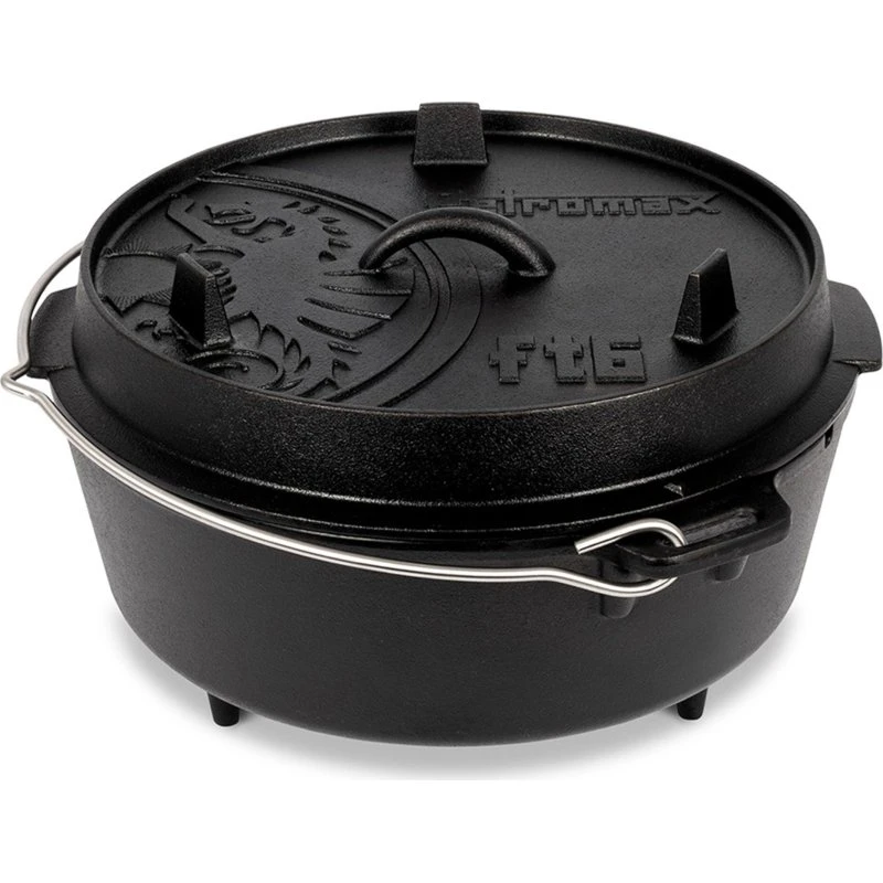 Petromax Dutch Oven FT6 med ben - Støbejernsgryde