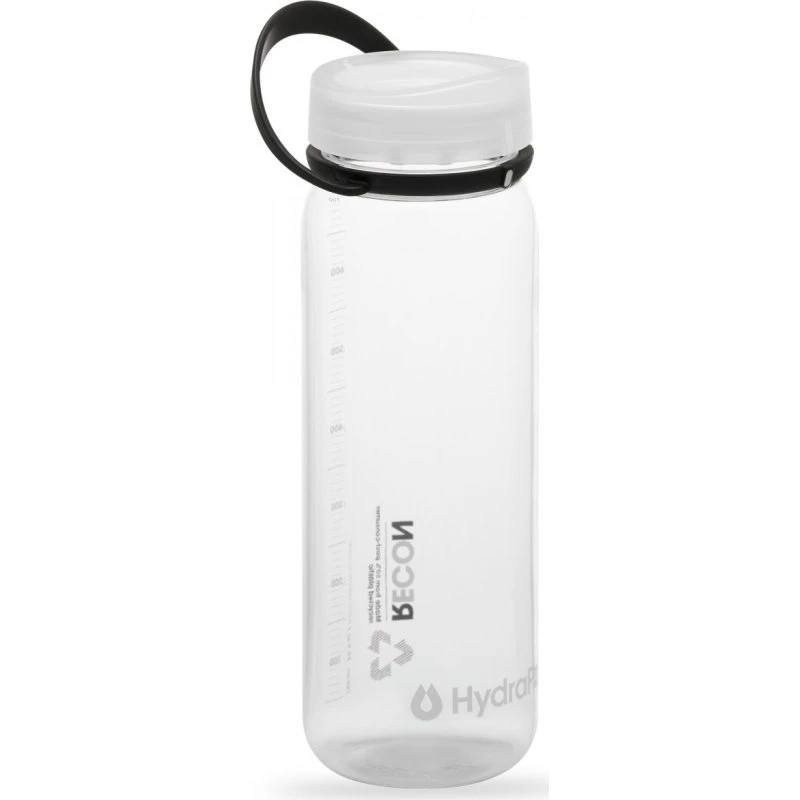 HydraPak Recon 750 ml drikkeflaske – Clear/Black & White