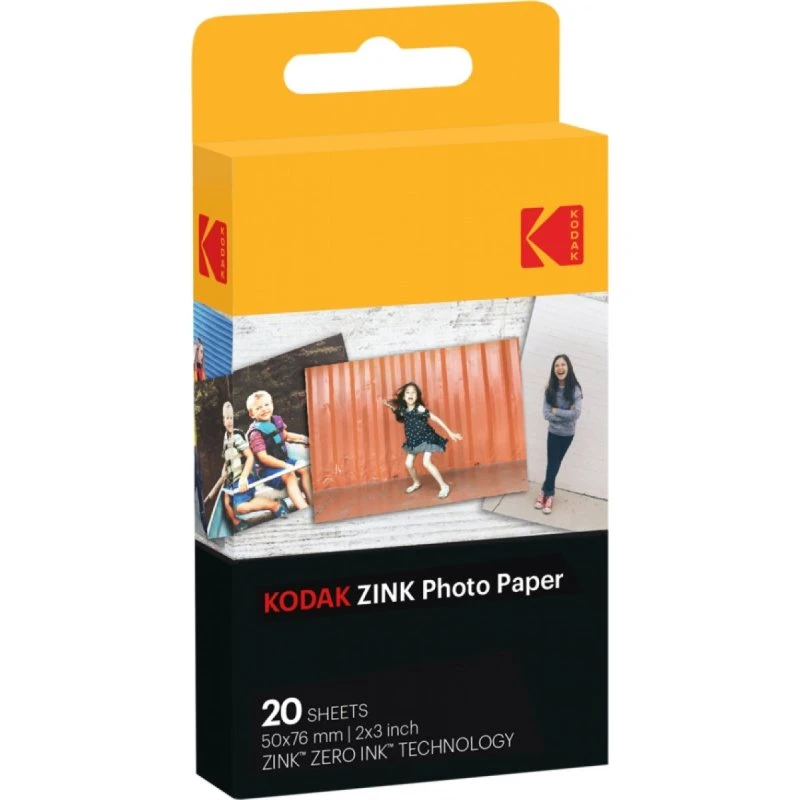 Kodak ZINK fotopapir 2x3 20 stk (50x76 mm)