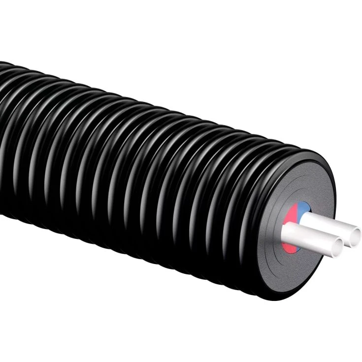 Uponor Ecoflex Thermo Twin 15 m præisoleret PEX 2x25 mm