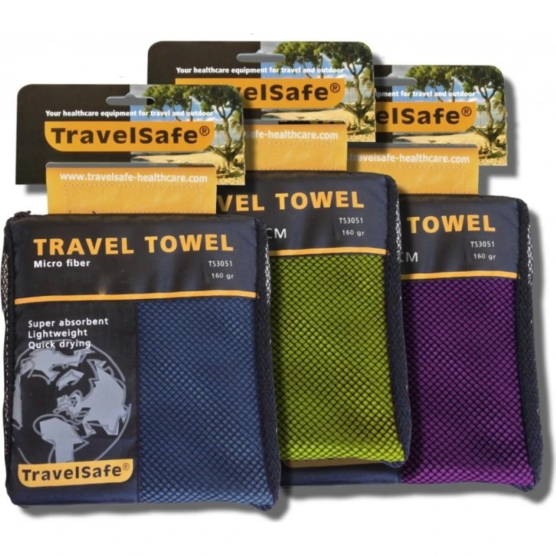 TravelSafe Traveltowel Microfiber L 85x150 cm - Lilla