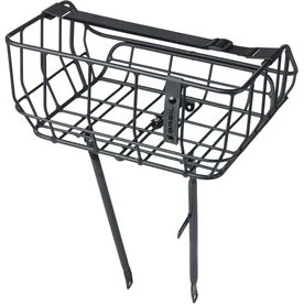 Basil Portland 25L frontkurv - sort aluminium