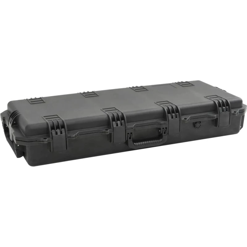 Flightcase transportabel 100,5x42x17 cm - sort, låsbar
