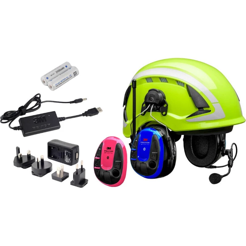 3M Peltor WS Alert XPI høreværn til hjelm m/ Bluetooth Multipoint