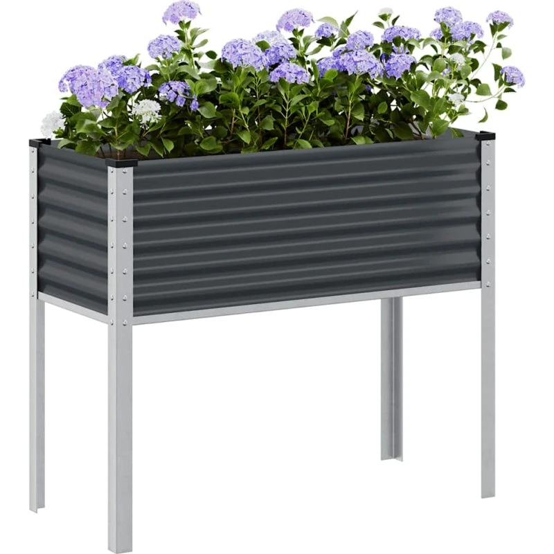 Havekrukke i stål antracit 100x45x90 cm