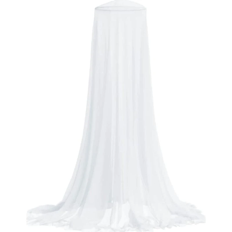 Myggenet til seng 56x56x220 cm - sammenklappeligt, hvid