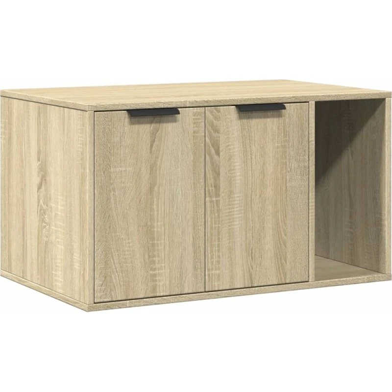 Toiletskjuler til kattebakke 80x50x45 cm - Sonoma-eg