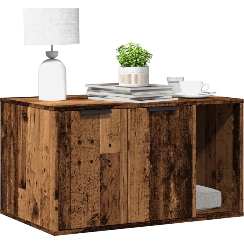 Toiletskjuler kattebakke 80x50x45 cm - gammelt eg