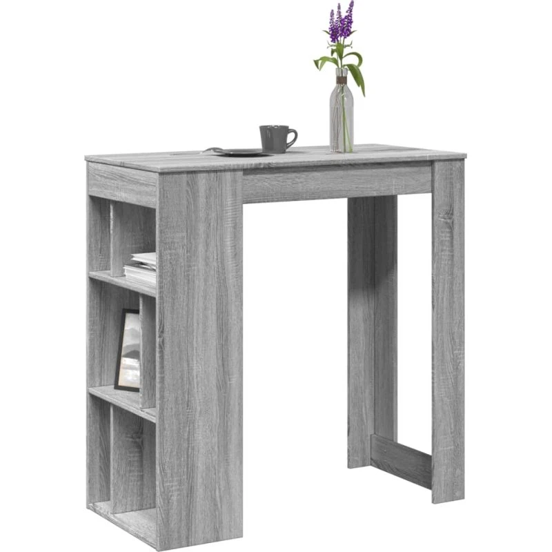 Barbord 102x50x103,5 cm i konstrueret træ - Gray Sonoma-eg