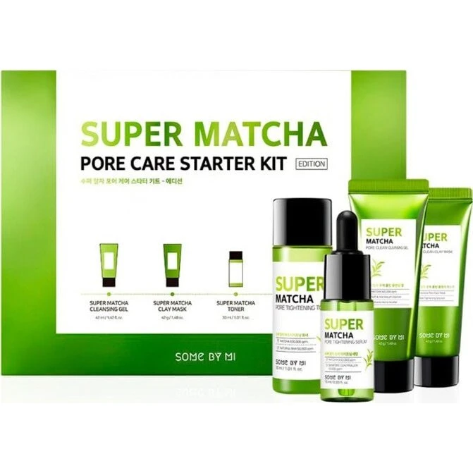 Some By Mi Super Matcha Pore Care Starter Kit (rejse-størrelse)