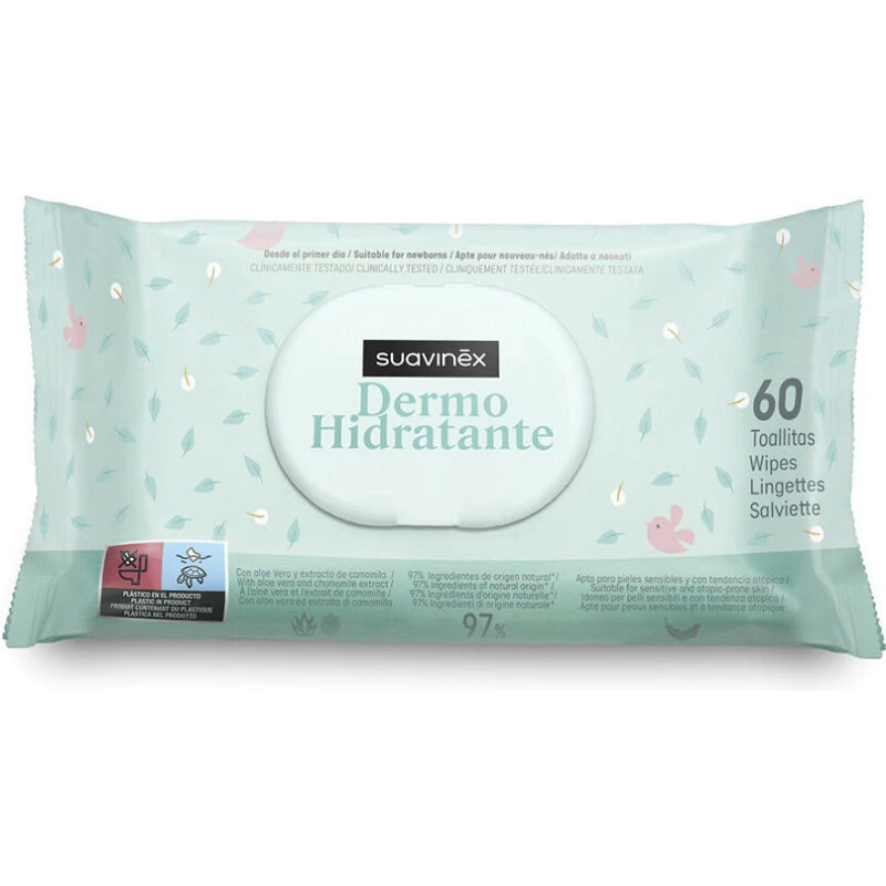 Suavinex Dermo-Hydrating Vådservietter 72 stk