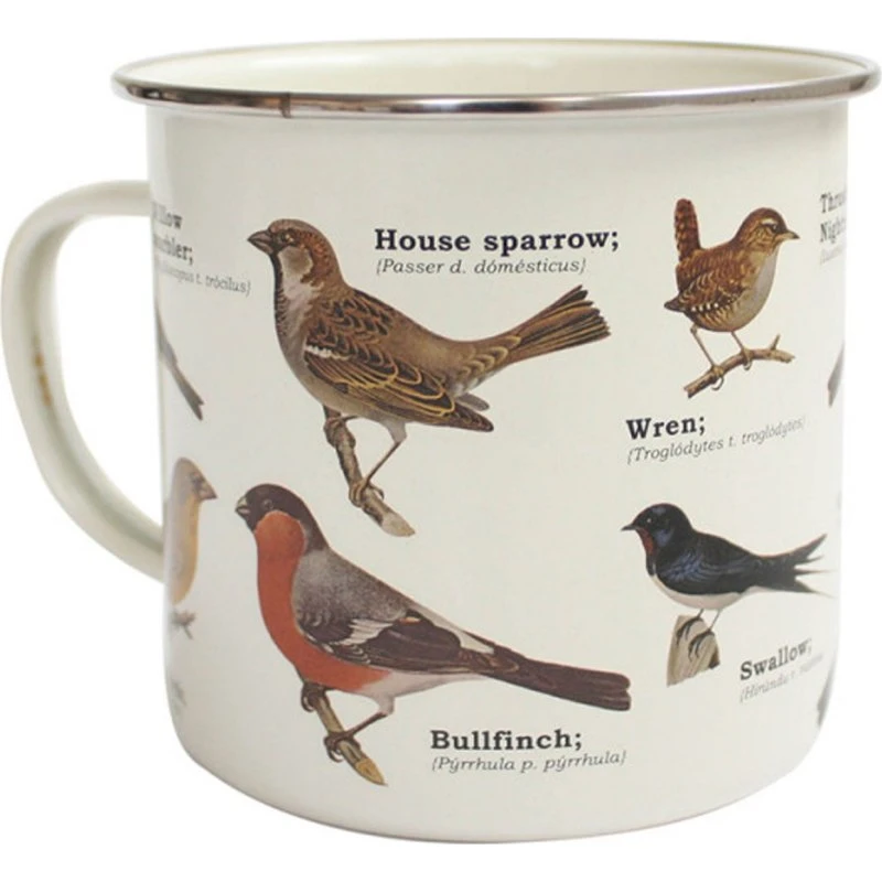 Gift Republic Emaljekrus Garden Birds – Fugleprint
