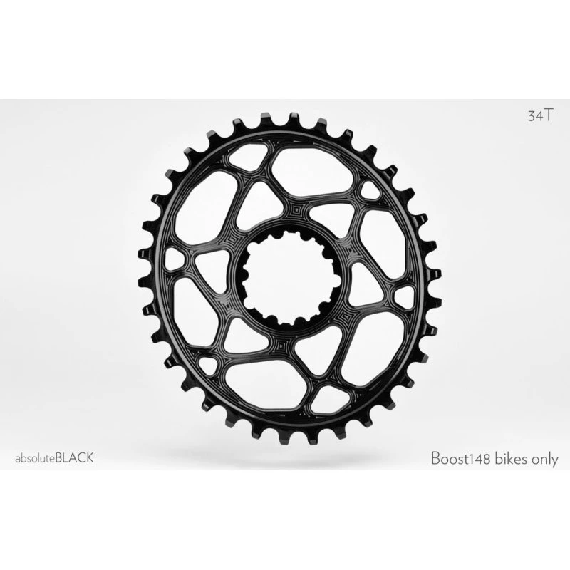absoluteBLACK Oval Klinge Direct Mount BOOST 34T - Sort