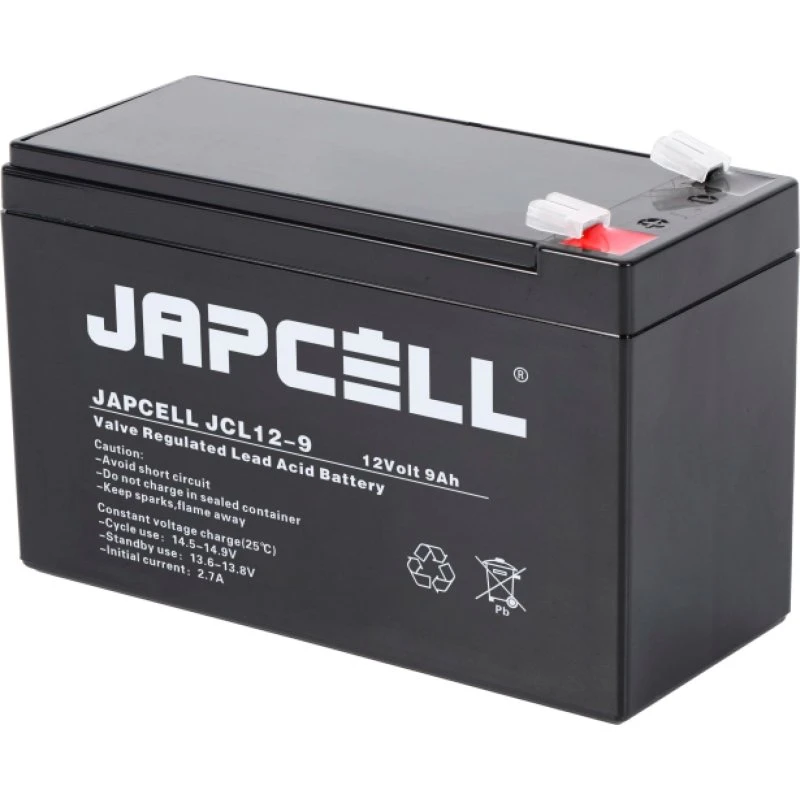 JAPCELL JCL12-9 AGM 12V 9Ah batteri