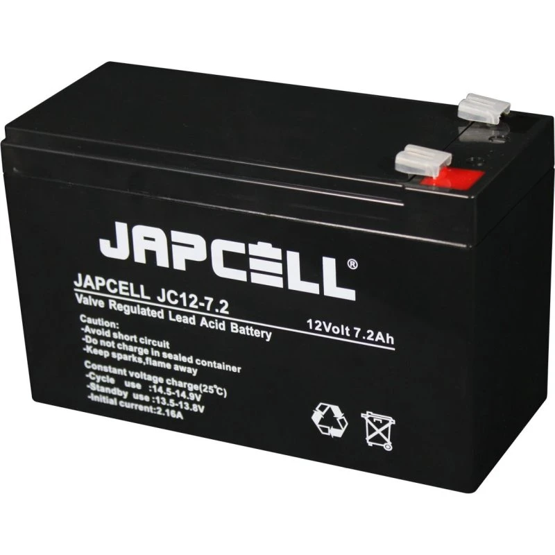 JAPCELL JC12-7.2 F2 (6.3mm) AGM 12V 7.2Ah