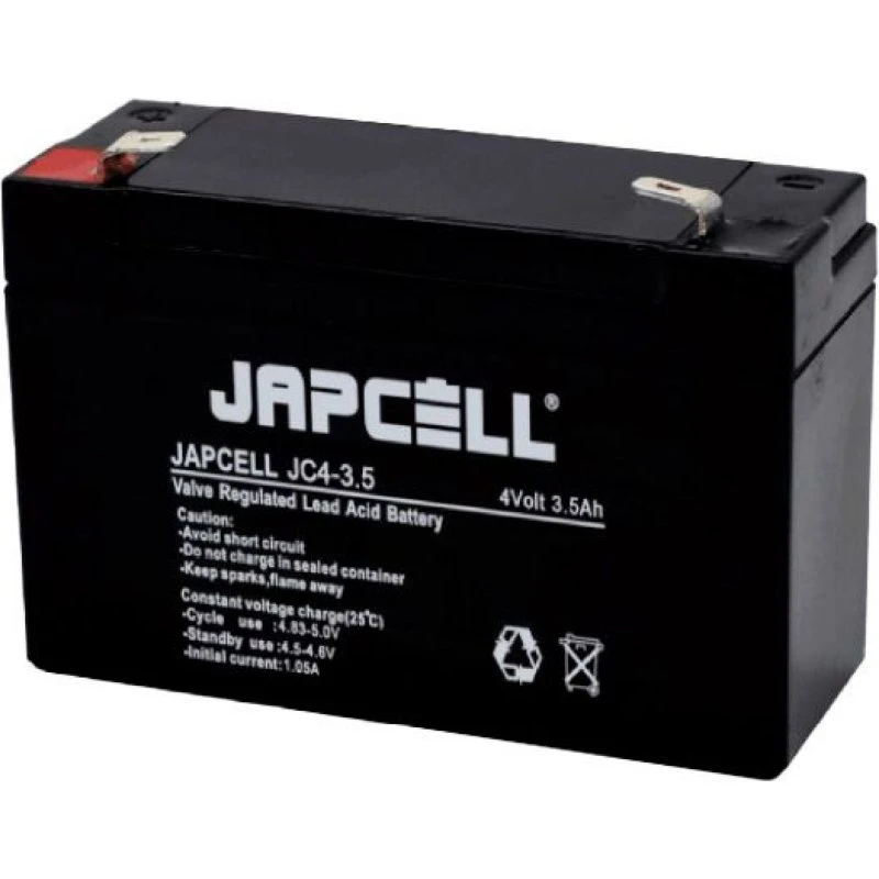 JAPCELL JCV4-3.5 4V 3.5Ah AGM batteri