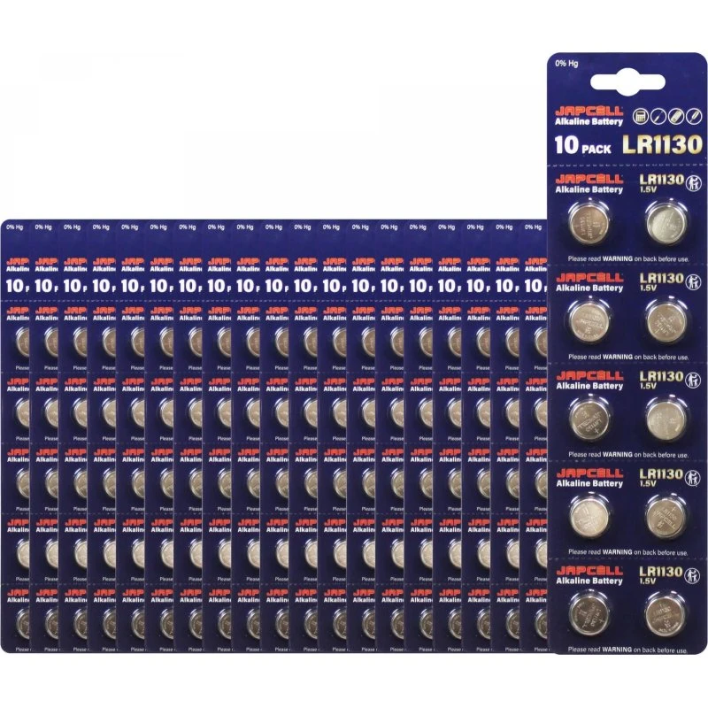 JAPCELL LR1130 200 stk. Alkaline knapcelle 1,5V