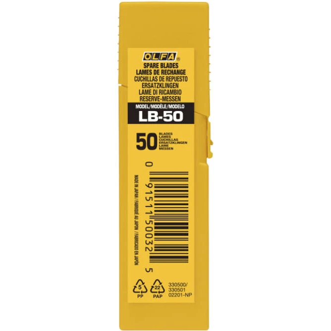 Olfa LB-50 brækaf-knivblade 18 mm, 50 stk