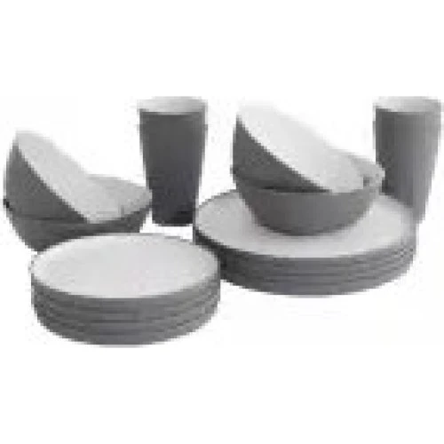 Outwell Gala 4-pers. service – Grey Mist (polypropylen)