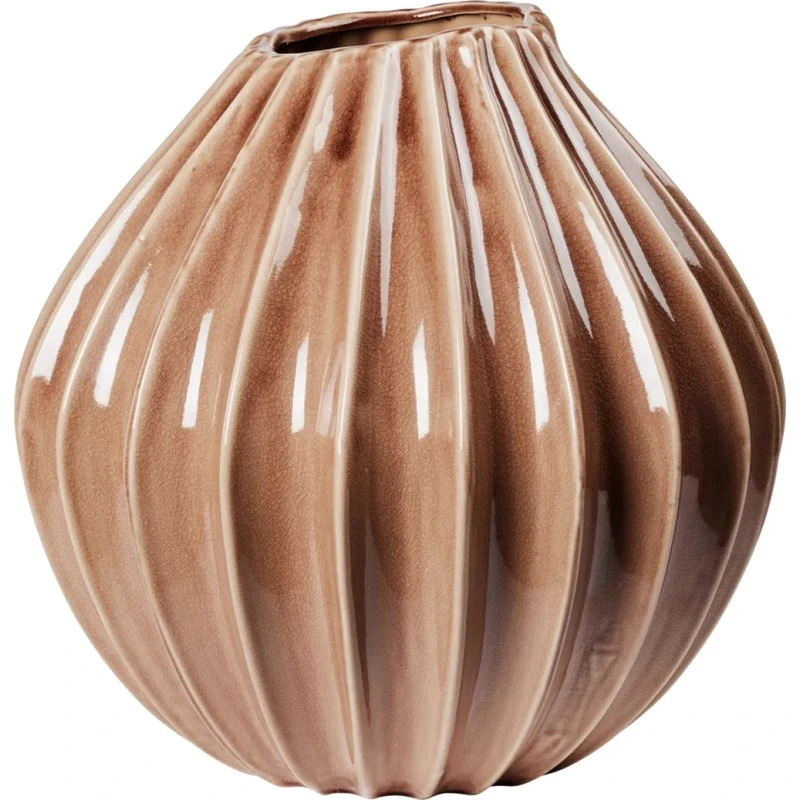 Broste Copenhagen Wide Vase M 25 cm - Fawn