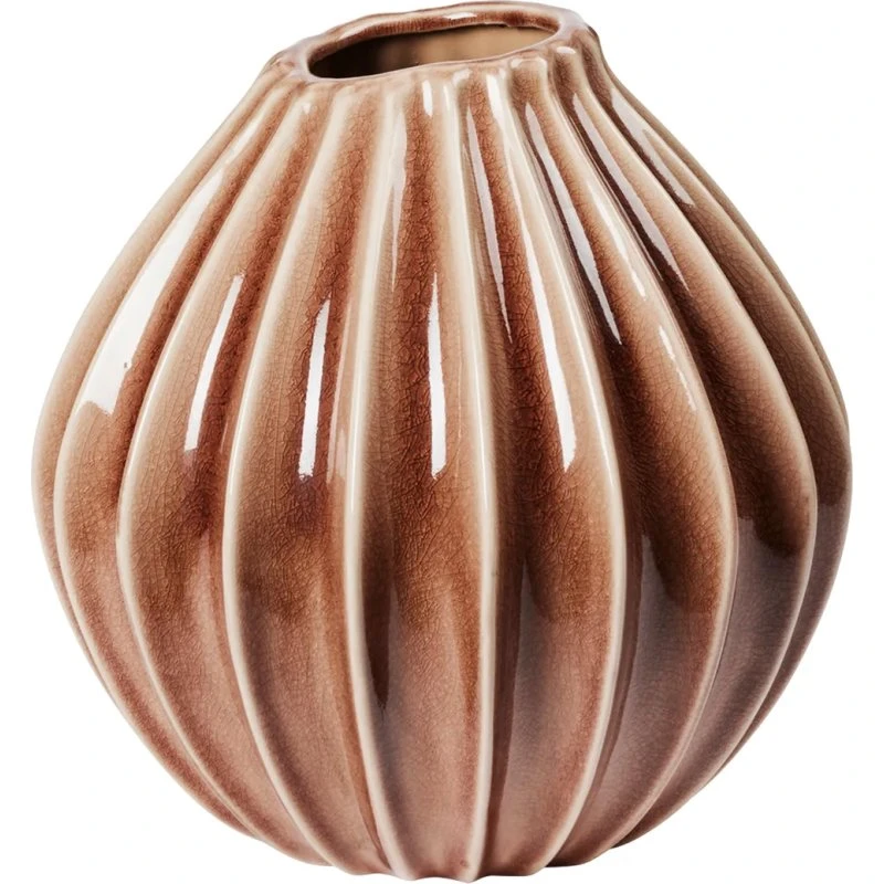 Broste Copenhagen Wide Vase L 30 cm - Fawn
