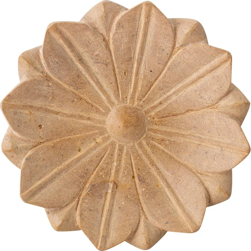 Bloomingville Evi marmor skål - sandfarvet, blomsterform