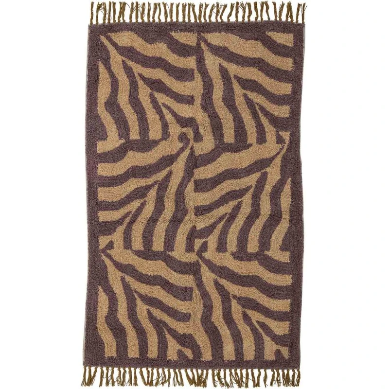 Bloomingville Izza gulvtæppe 150x90 - lilla bomuld