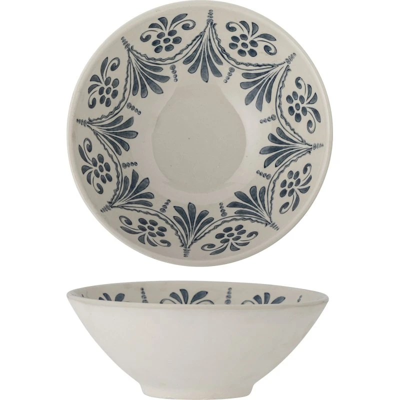 Bloomingville Heikki Skål - Blå Stentøj D26,5xH11 cm