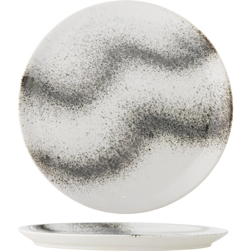 Bloomingville Paula tallerken Ø26,5 cm - grå stentøj