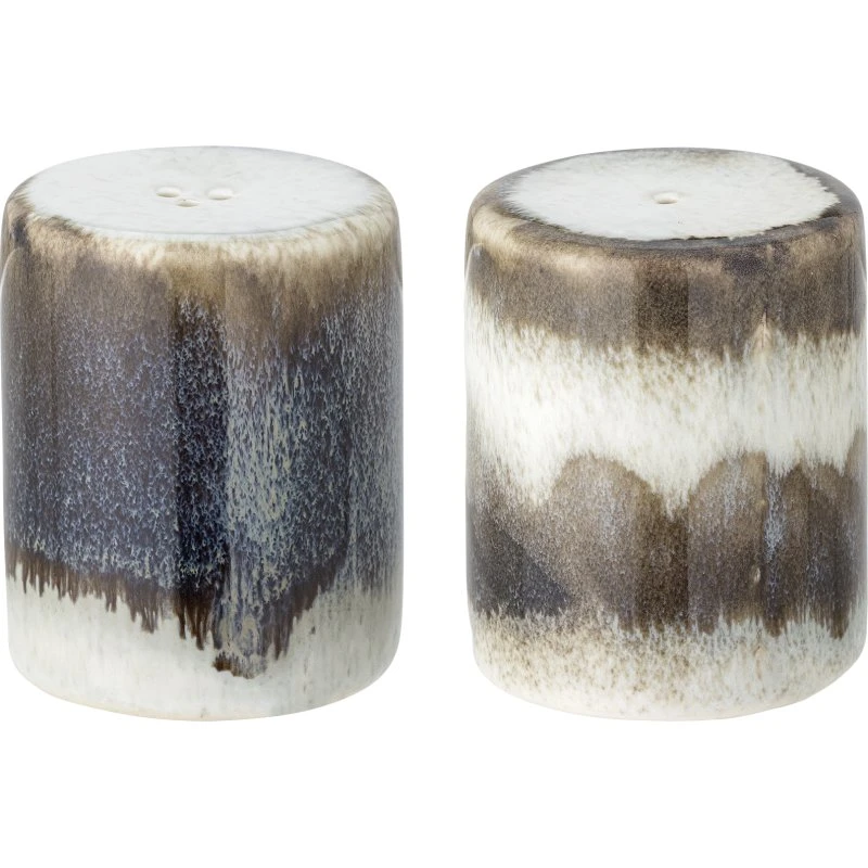 Bloomingville Paula Salt- & Pebersæt i grå stentøj