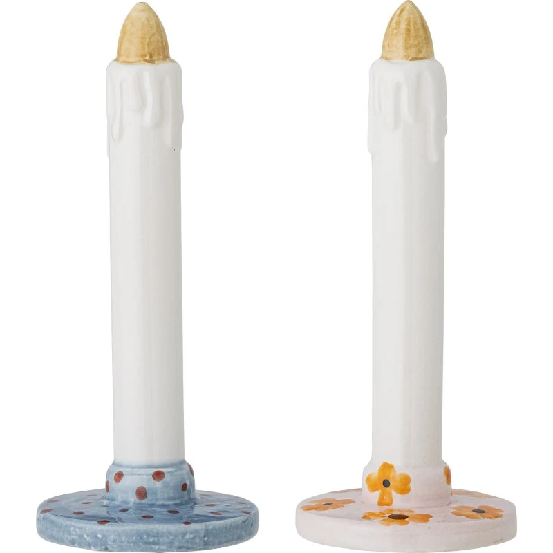 Bloomingville Heida stentøjsdekorationer, sæt 2 (blå)