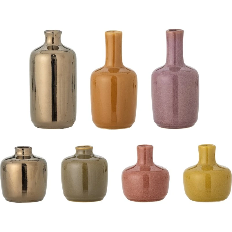 Bloomingville Maien vase sæt - 7 brun stentøj