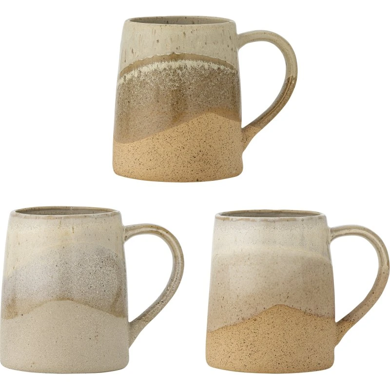 Soleia krus i brun stentøj – sæt med 3