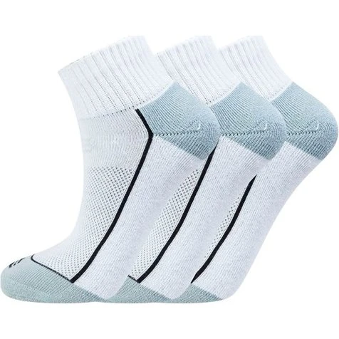 Endurance Avery Quarter 3-pak – Hvide træningsstrømper