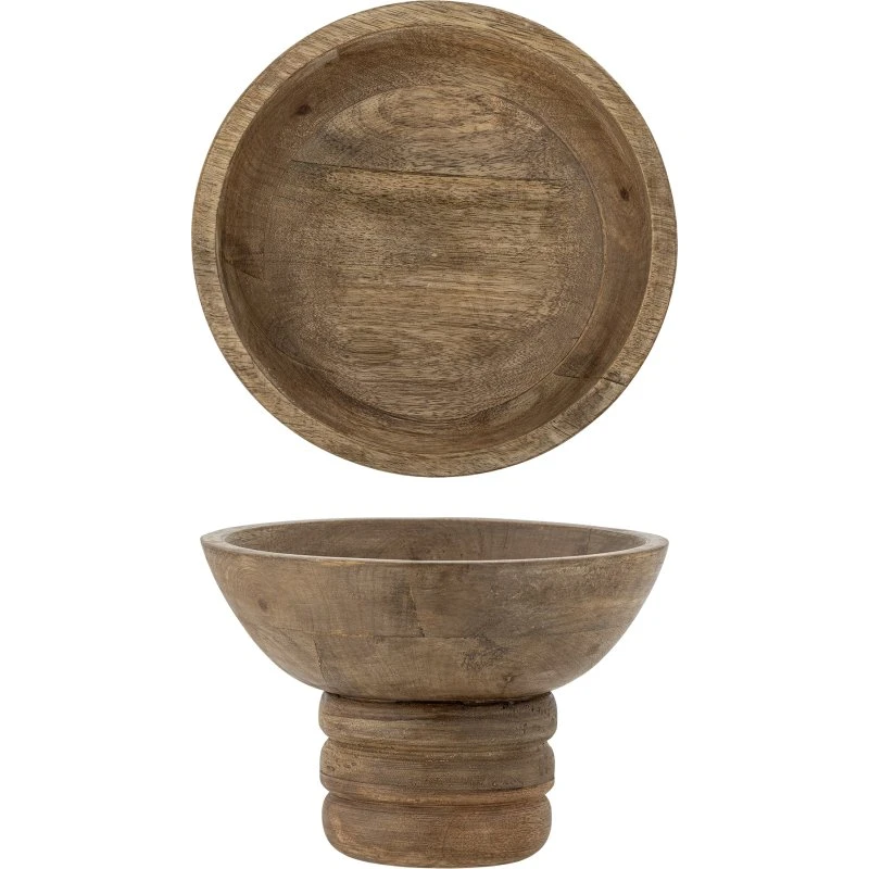 Bloomingville Nanuka skål på opsats i mangotræ