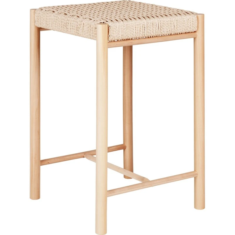 Abano counterstol - natur papirsnor & poppel