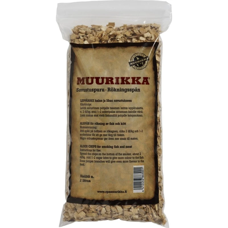 Muurikka Træspåner til rygeovn 2 L