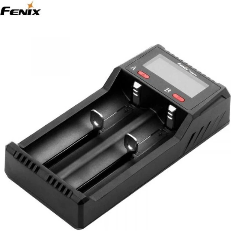 Fenix 2-kanals batterioplader – kompakt og sikker