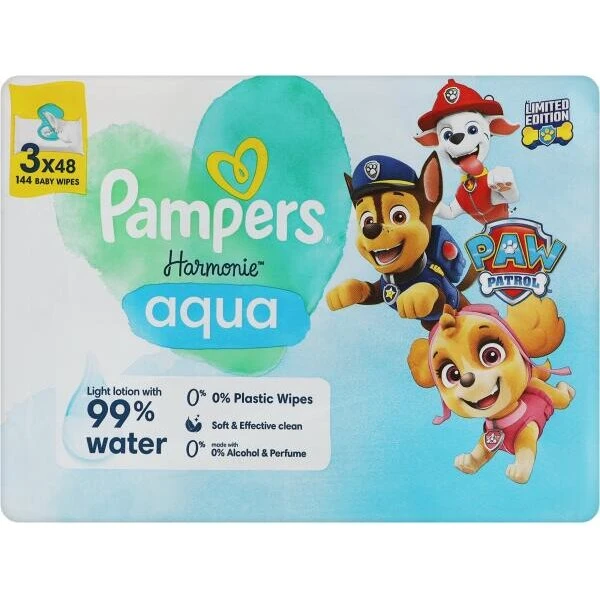Pampers Harmonie Paw Patrol Vådservietter 3x48
