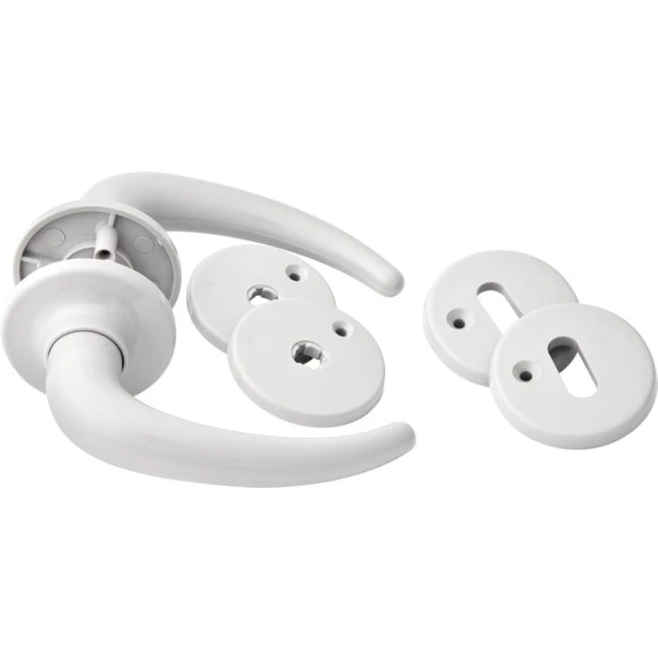 MEFA Coupe dørgreb hvid (ABS) – 35–40 mm