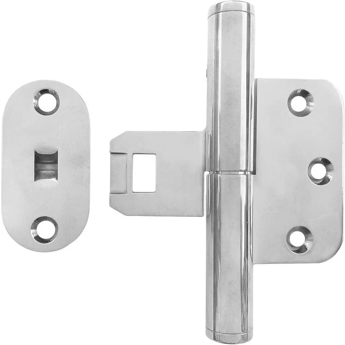 Hamborg Snap-on dørhængsel i krom (højre/venstre)