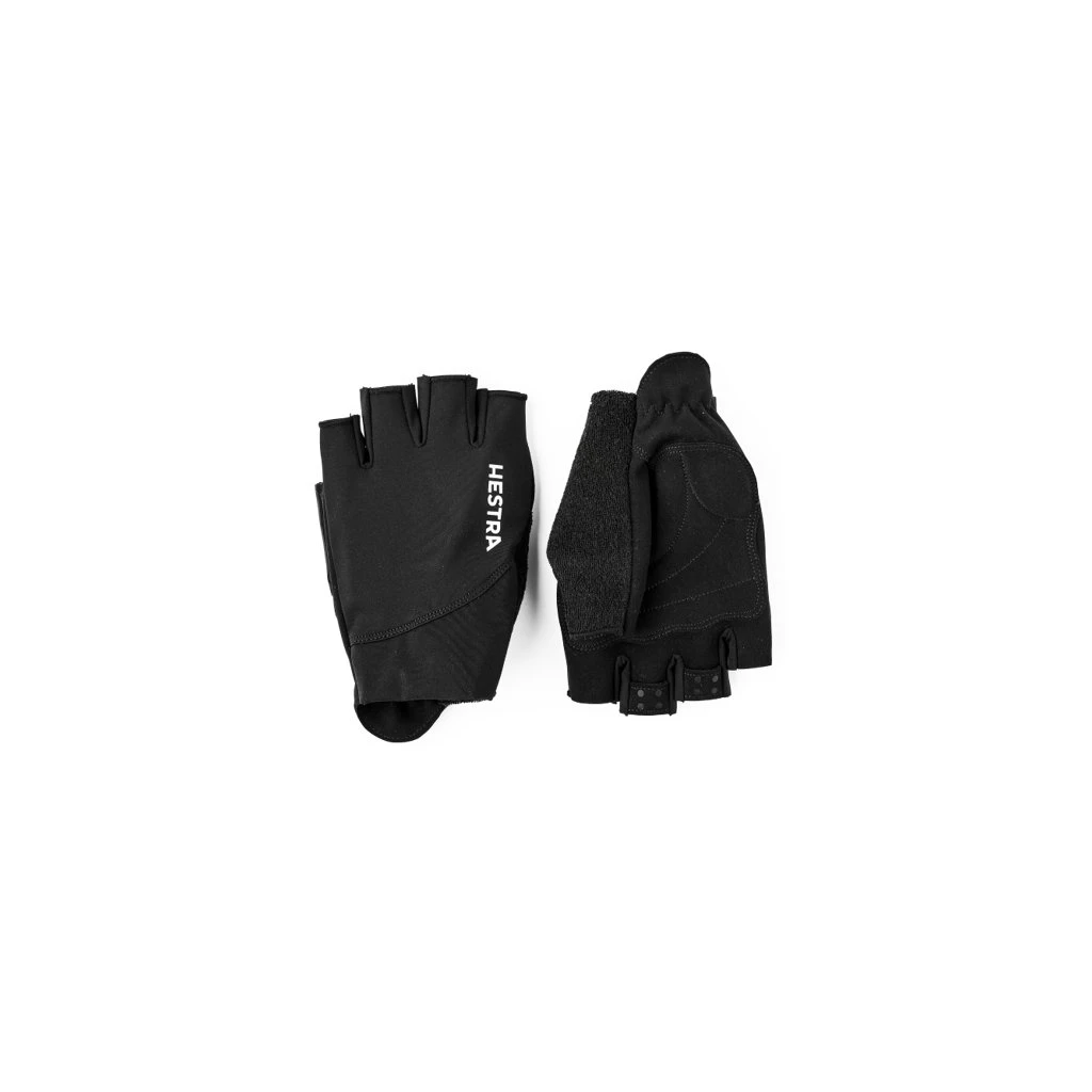 Hestra Spiro Short — korte cykelhandsker, sort (unisex)