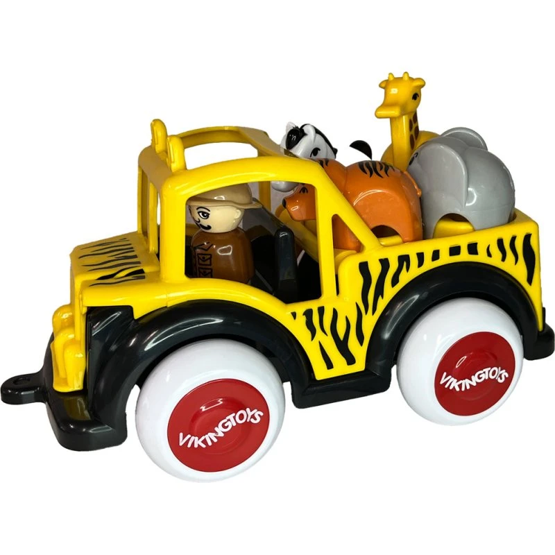 Viking Toys Jumbo Safari-lastbil med dyr og chauffør