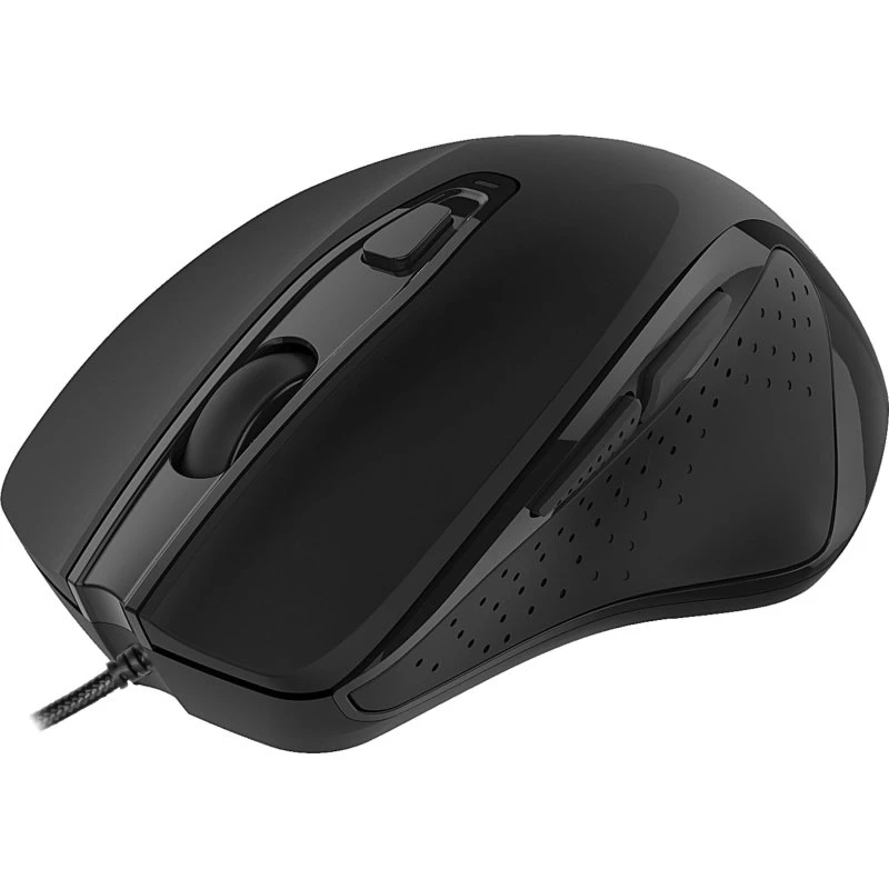 Deltaco MS-801 Kablet Silent Ergonomisk Mus, Sort