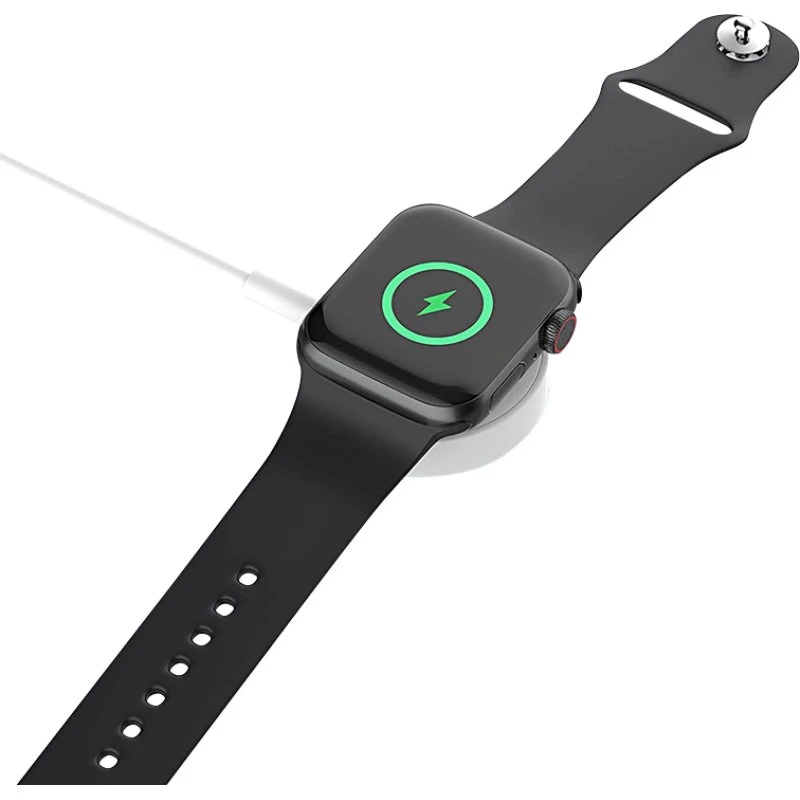 Deltaco Apple Watch oplader USB-A 1 m fast kabel